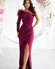  Long dress model 203646 Bicotone 