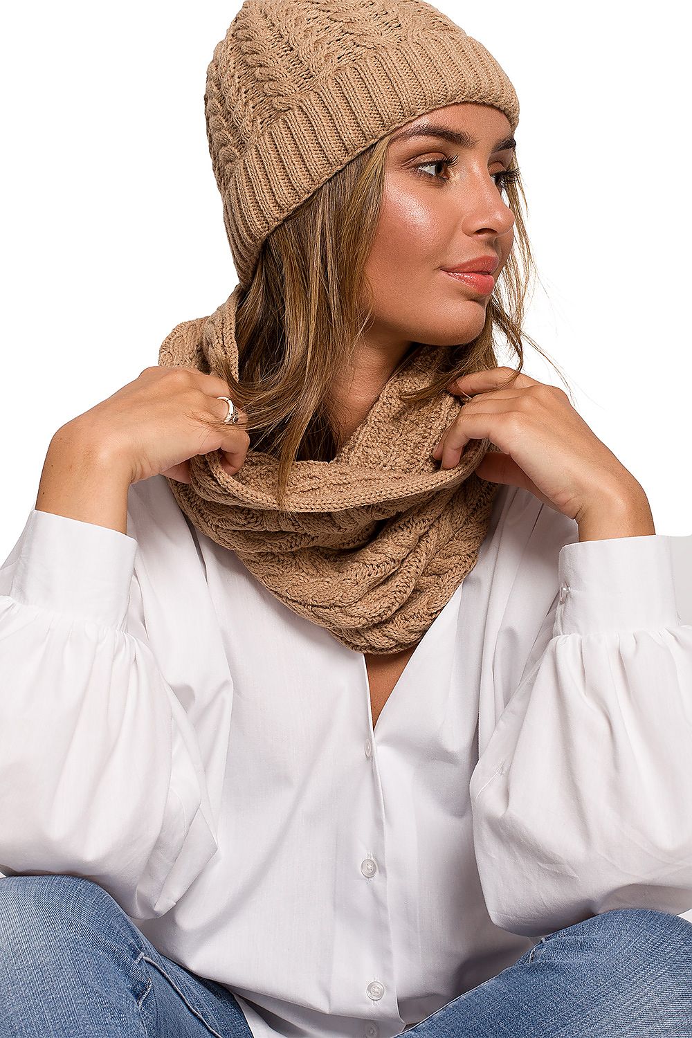  Infinity Scarf model 157562 BE Knit 