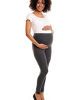  Maternity leggings model 174803 PeeKaBoo 