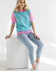  Short sleeve sweater model 178641 PeeKaBoo 